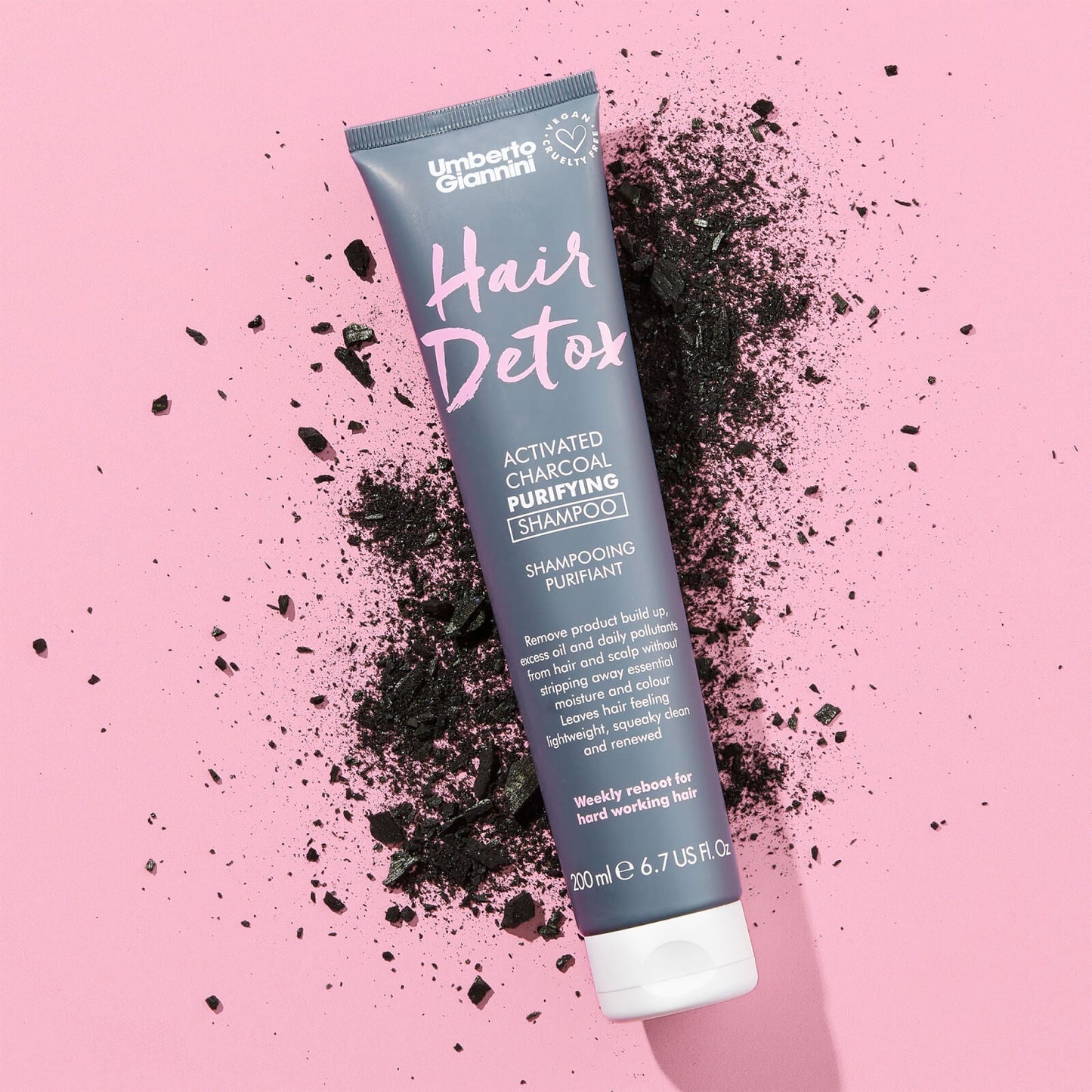 Umberto Giannini Hair Detox Activated Charcoal Purifying Shampoo