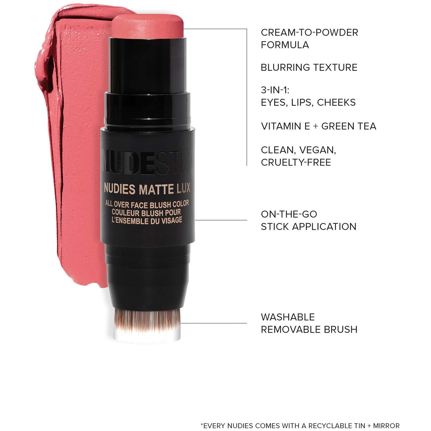 Nudestix Matte Lux All Over Face Blush