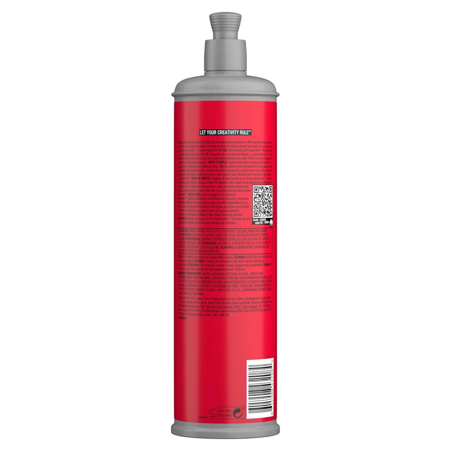 Bed Head by TIGI Resurrection Repair Conditioner for Damaged Hair 600ml