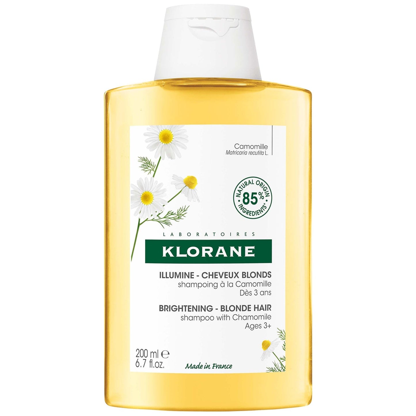 KLORANE Brightening Shampoo with Camomile for Blonde Hair 200ml