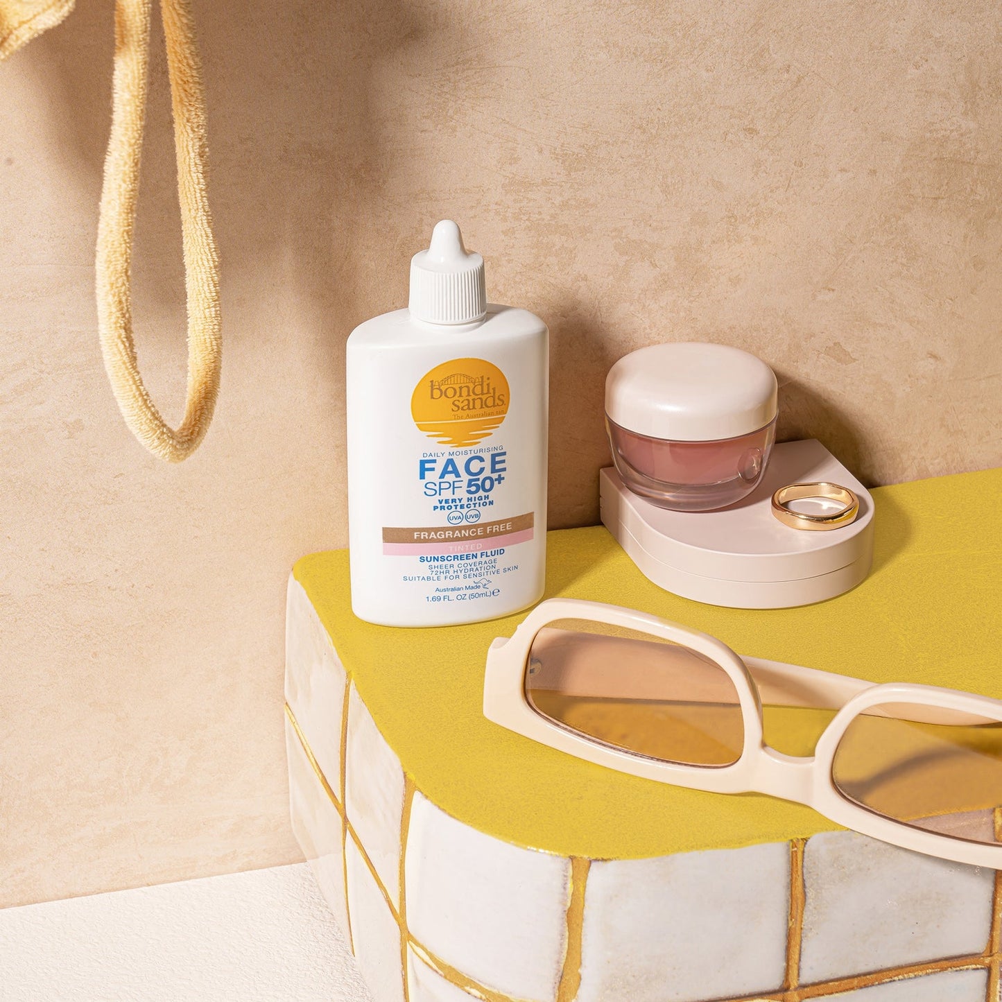 Bondi Sands Sunscreen Face Fluid SPF 50 Fragrance Free Tinted