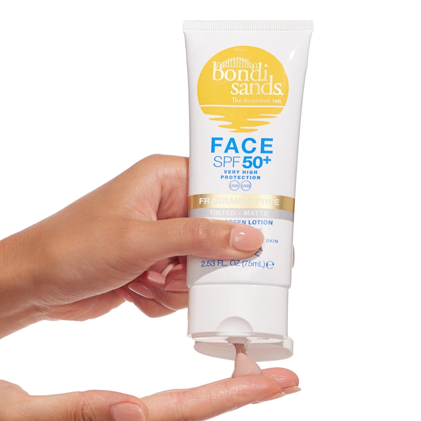 Bondi Sands Sunscreen Face Lotion SPF 50 Fragrance Free Matte Tinted