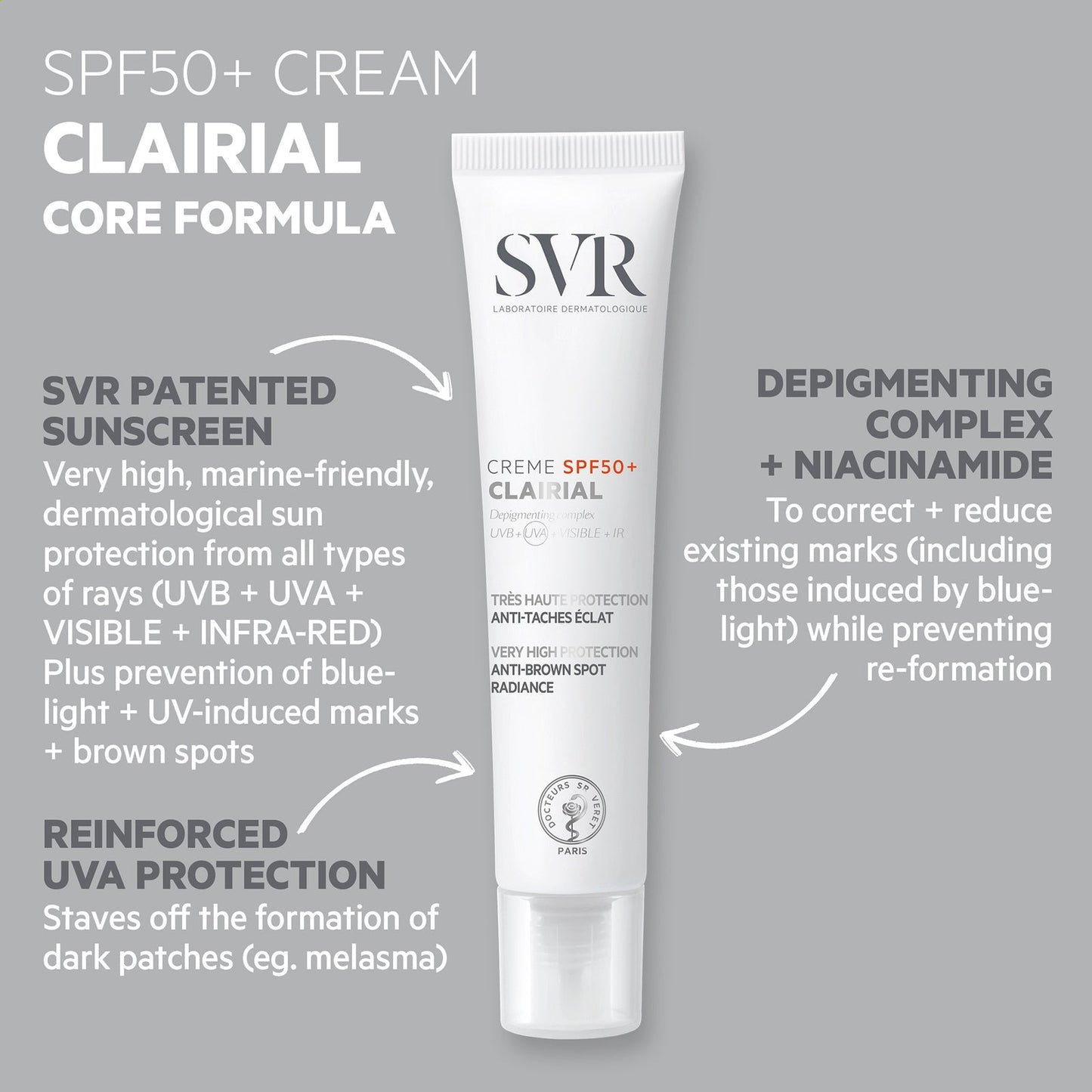 SVR CLAIRIAL Hyperpigmentation Cream SPF50+ 40ml