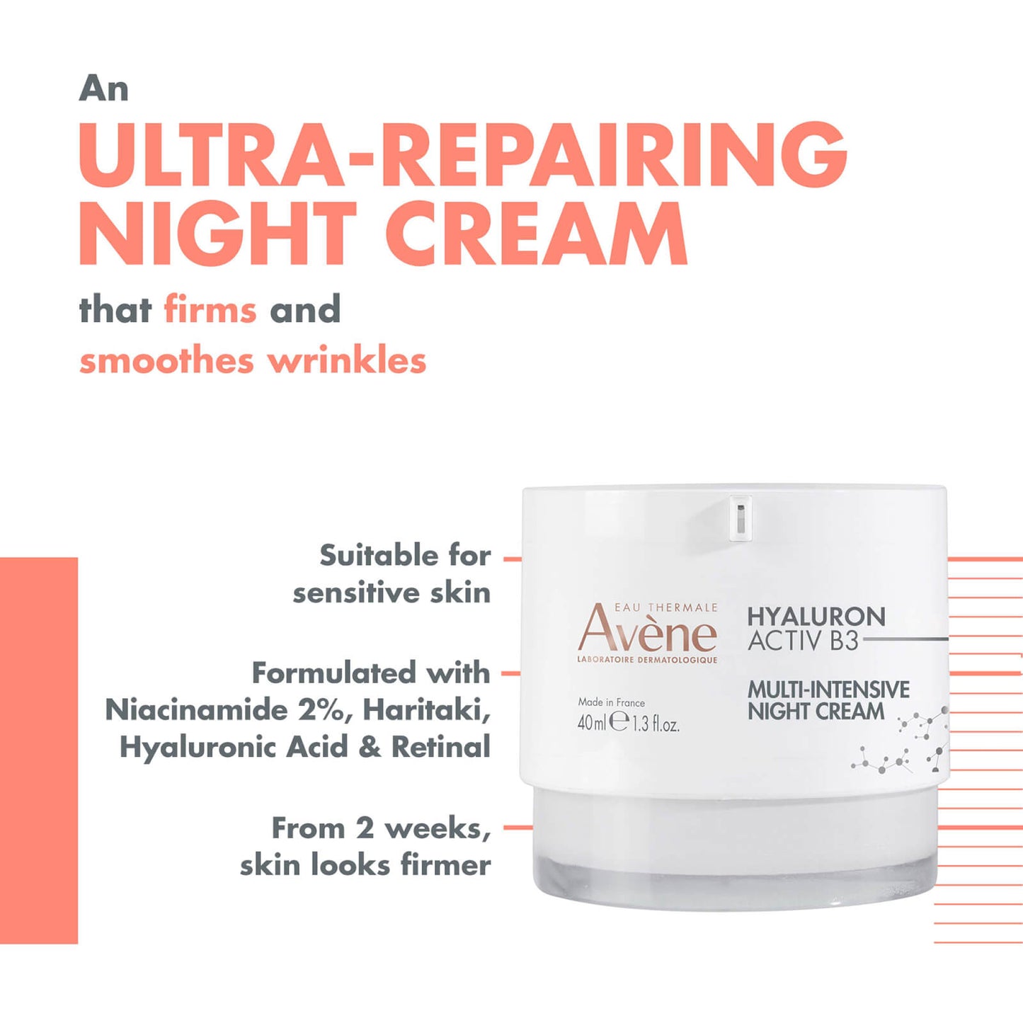 Avène Hyaluron Activ B3 Multi-Intensive Night Cream 40ml