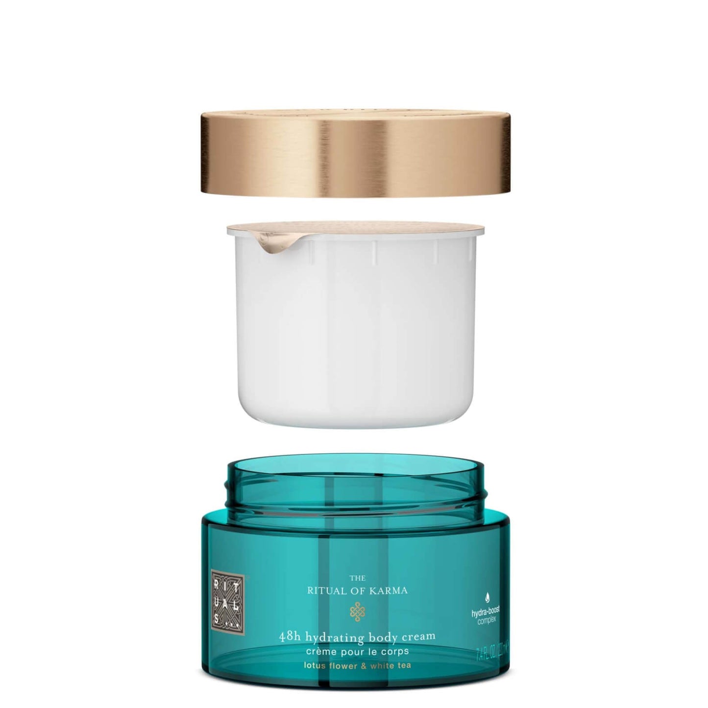 Rituals The Ritual of Karma Delicately Sweet Lotus & White Tea 48H Hydrating Body Cream Refill 220ml