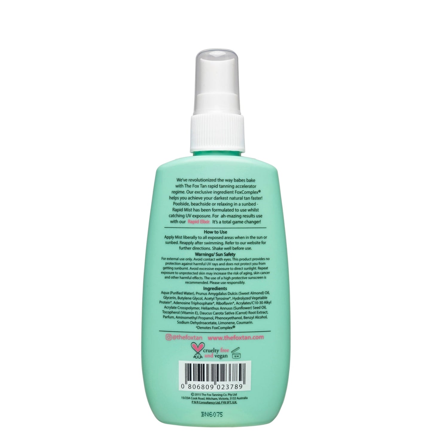 THE FOX TAN Snelle bruiningsnevel