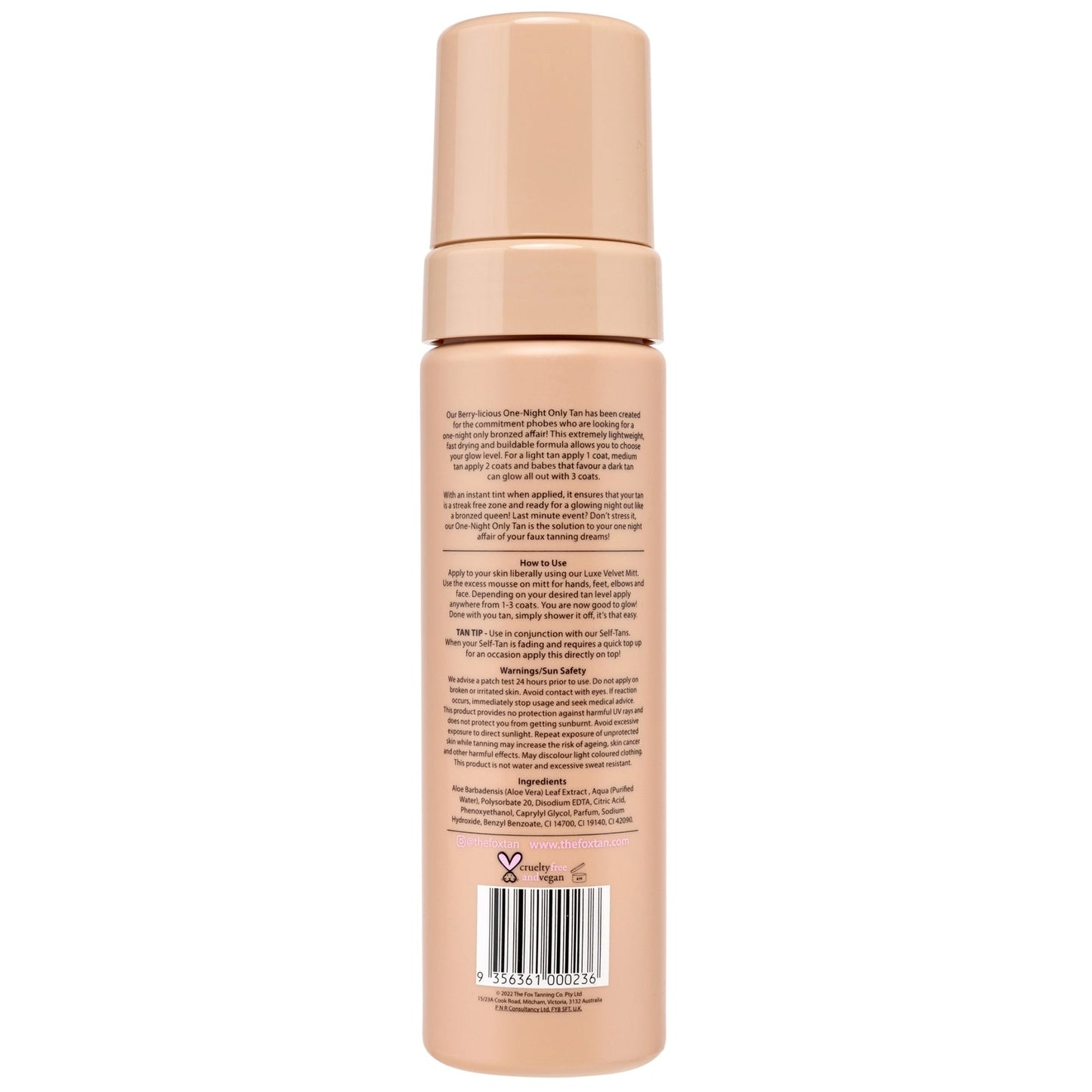 THE FOX TAN Alleen voor één nacht