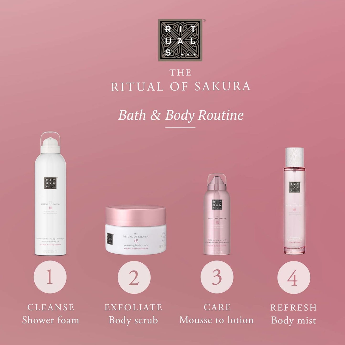 Rituals The Ritual of Sakura Floral Blossom and Rice Milk Body Lotion Mousse 150ml