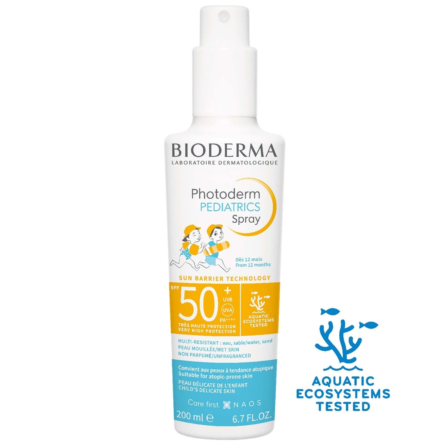 Bioderma Photoderm Pediatrics Spray SPF 50+ Multi-Resistant Non-Greasy Sunscreen for Children Over 12 Months 200ml