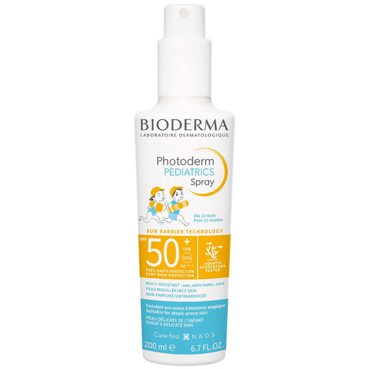 Bioderma Photoderm Pediatrics Spray SPF 50+ Multi-Resistant Non-Greasy Sunscreen for Children Over 12 Months 200ml
