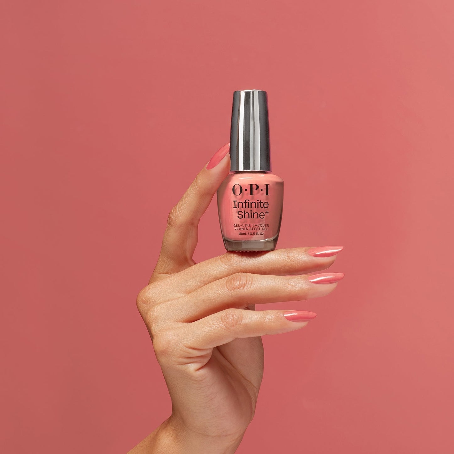OPI Infinite Shine Long-Wear Gel-Like Coral Nail Polish - Megawatt Hot 15ml