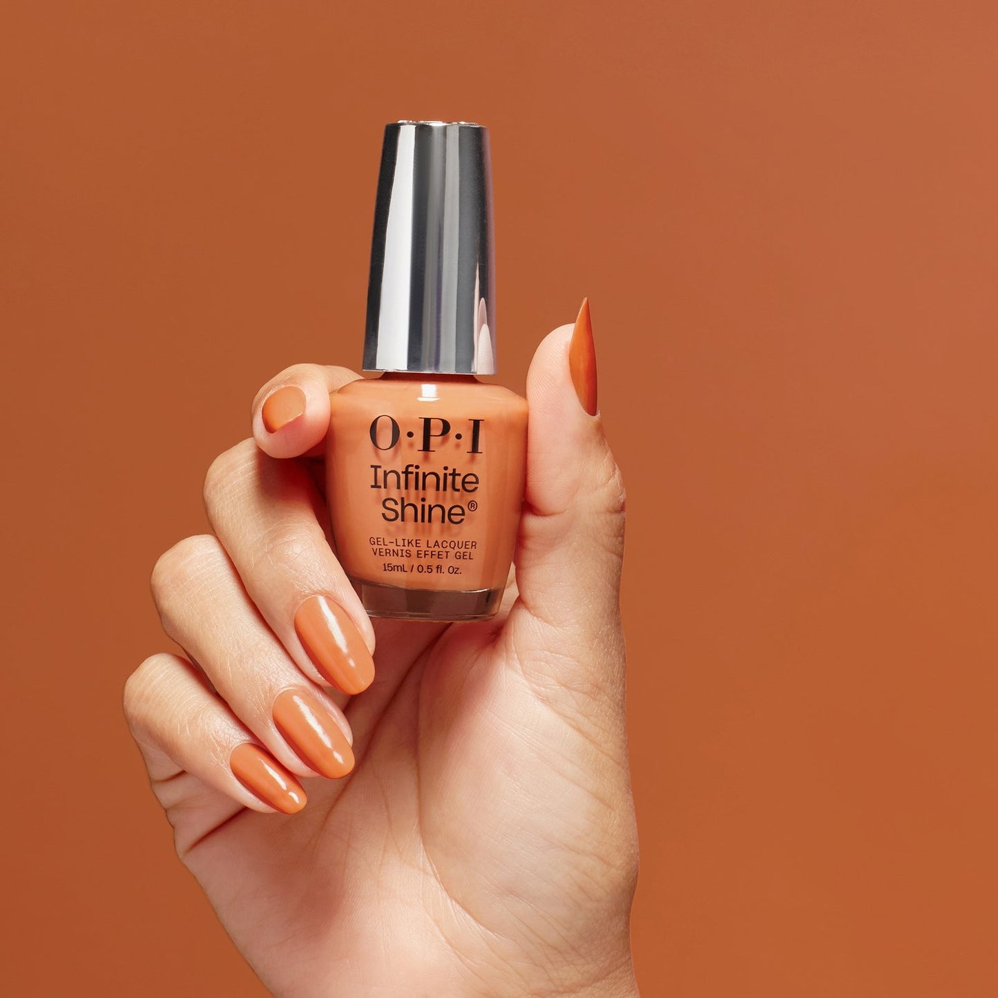 OPI Infinite Shine Long-Wear Gel-Like Orange Nail Polish - Bright on Top of it 15ml