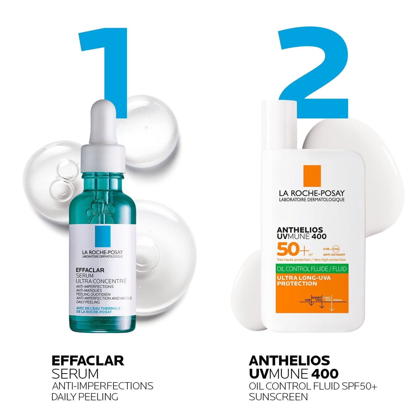 La Roche-Posay Effaclar Serum and Effaclar Duo Plus