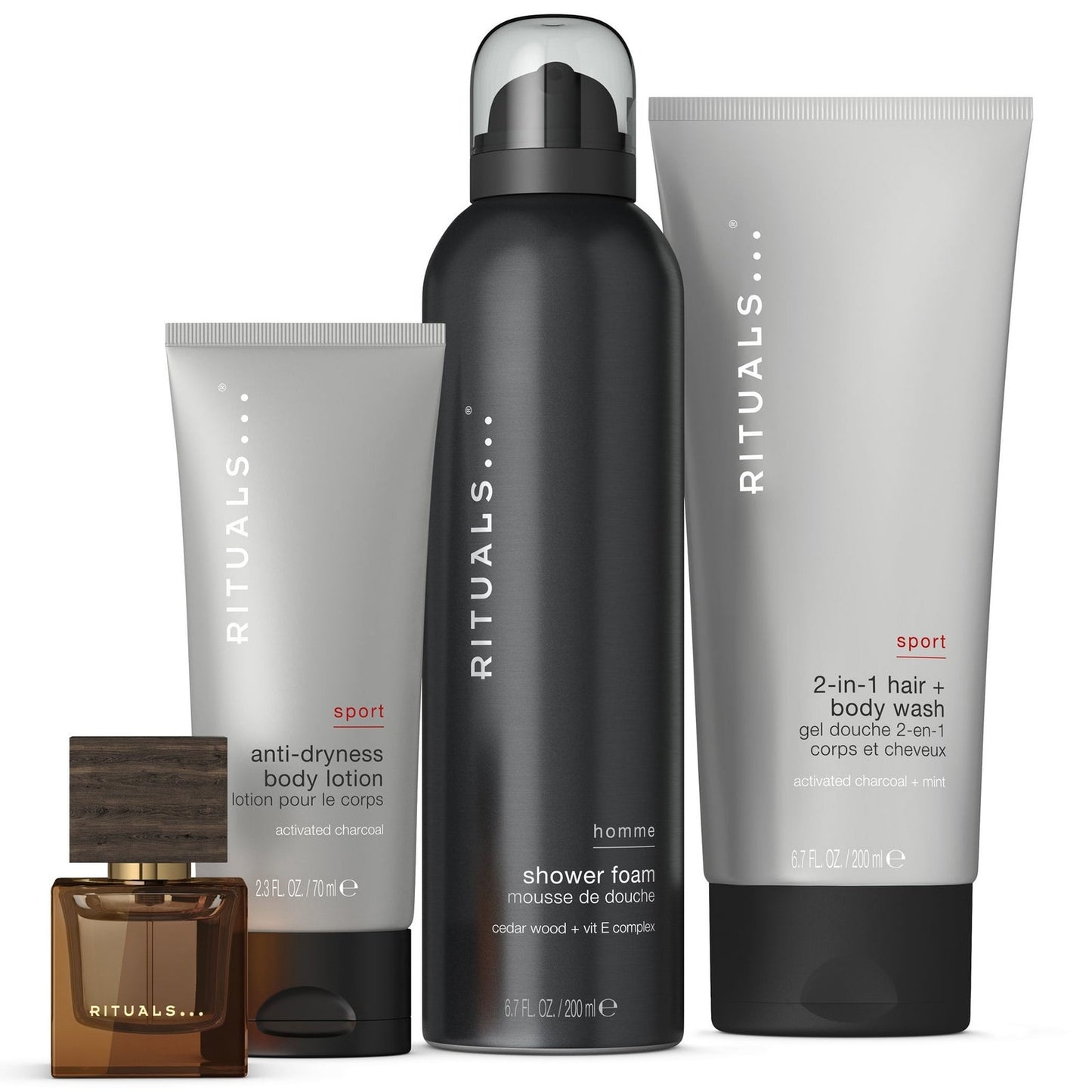 Rituals Homme & Sport Collection Men's Aromatic Medium Bath and Body Gift Set