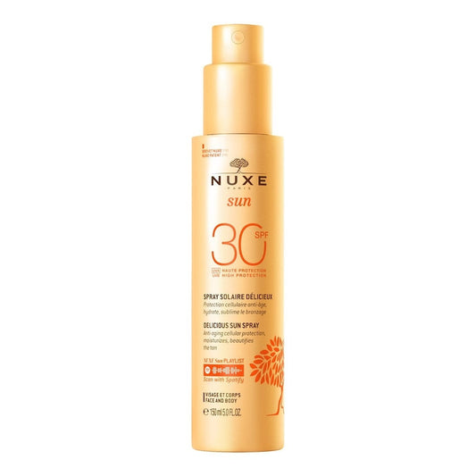 NUXE Sun Delicious Sun Spray High Protection SPF30 face and body