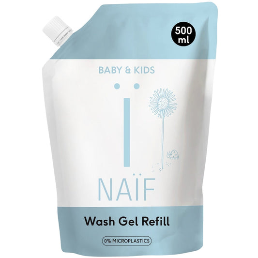 Naif Reinigende Wasgel voor Baby & Kids Navulverpakking