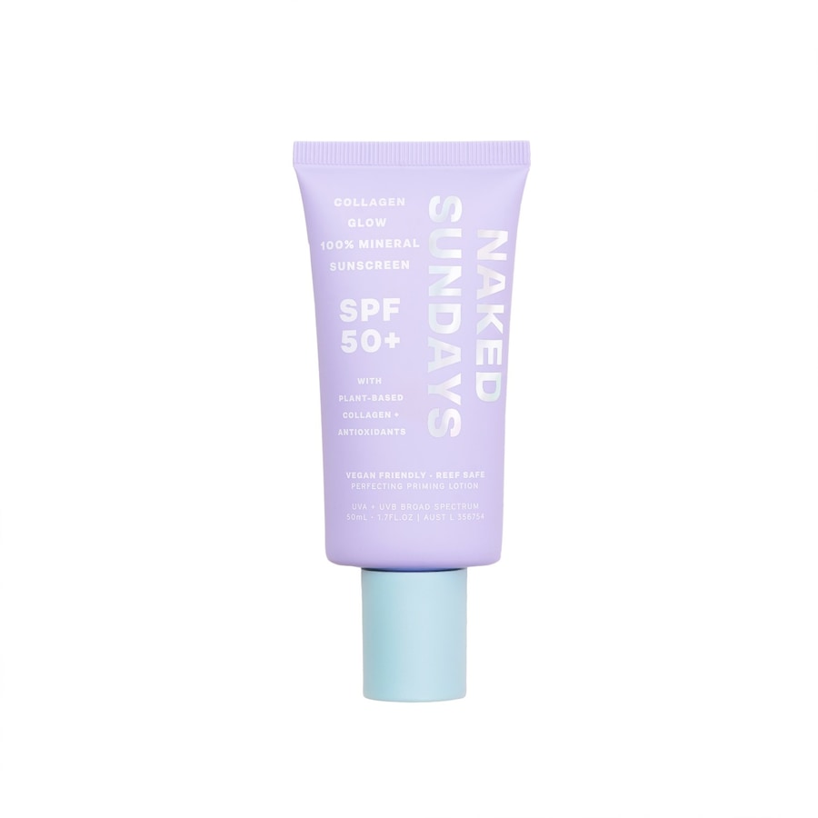 Naked Sundays SPF50+ Collagen Glow 100% Mineral Perfecting Priming Lotion