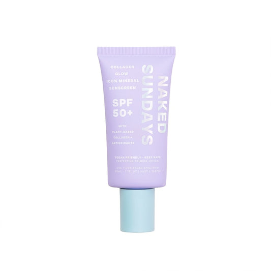 Naked Sundays SPF50+ Collagen Glow 100% Mineral Perfecting Priming Lotion