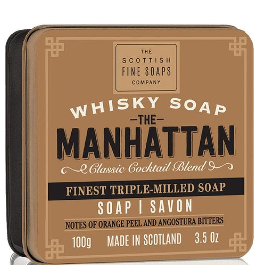 Scottish Fine Soaps Soap In A Tin Whisky Soap The Manhattan