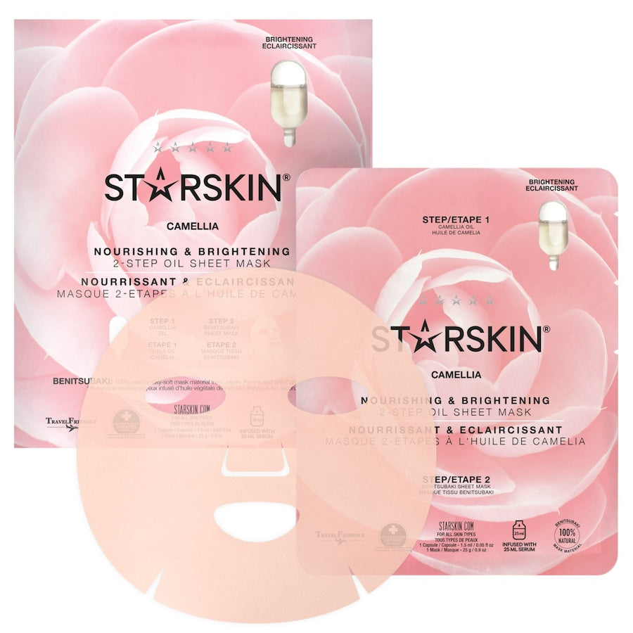 STARSKIN ® Camellia Nourishing & Brightening 2-Step Oil Sheet mask