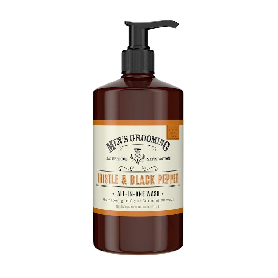 Scottish Fine Soaps Men's Grooming Thistle & Black Pepper All-in-one-Wash
