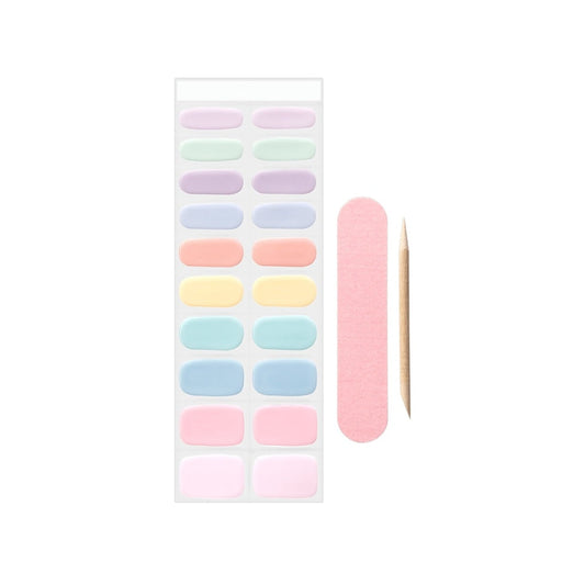 The Coucou Club Coucou Semi-Cured Nail Wraps - Pastel Party