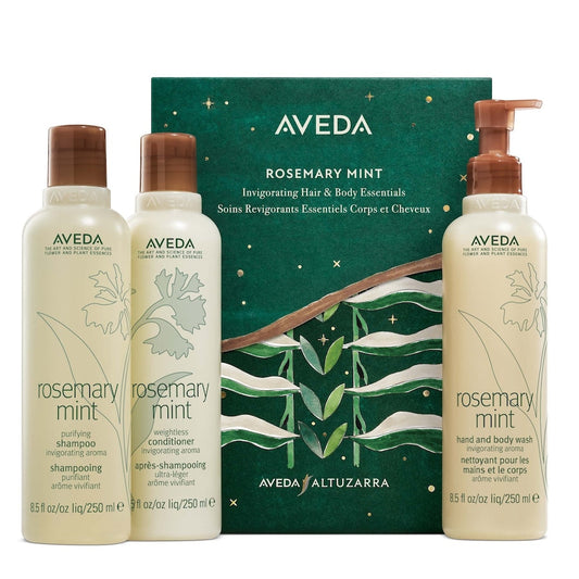 Aveda rosemary mint invigorating hair & body essentials gift set
