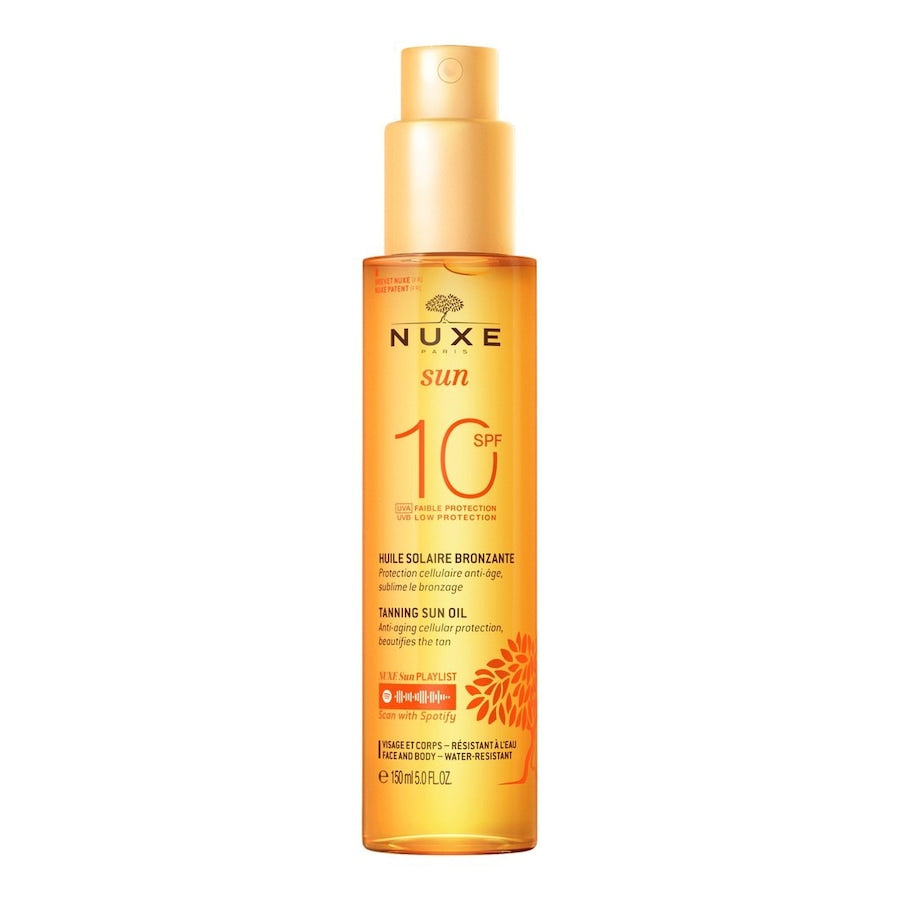 NUXE Sun Tanning Sun Oil Low Protection SPF10 face and body