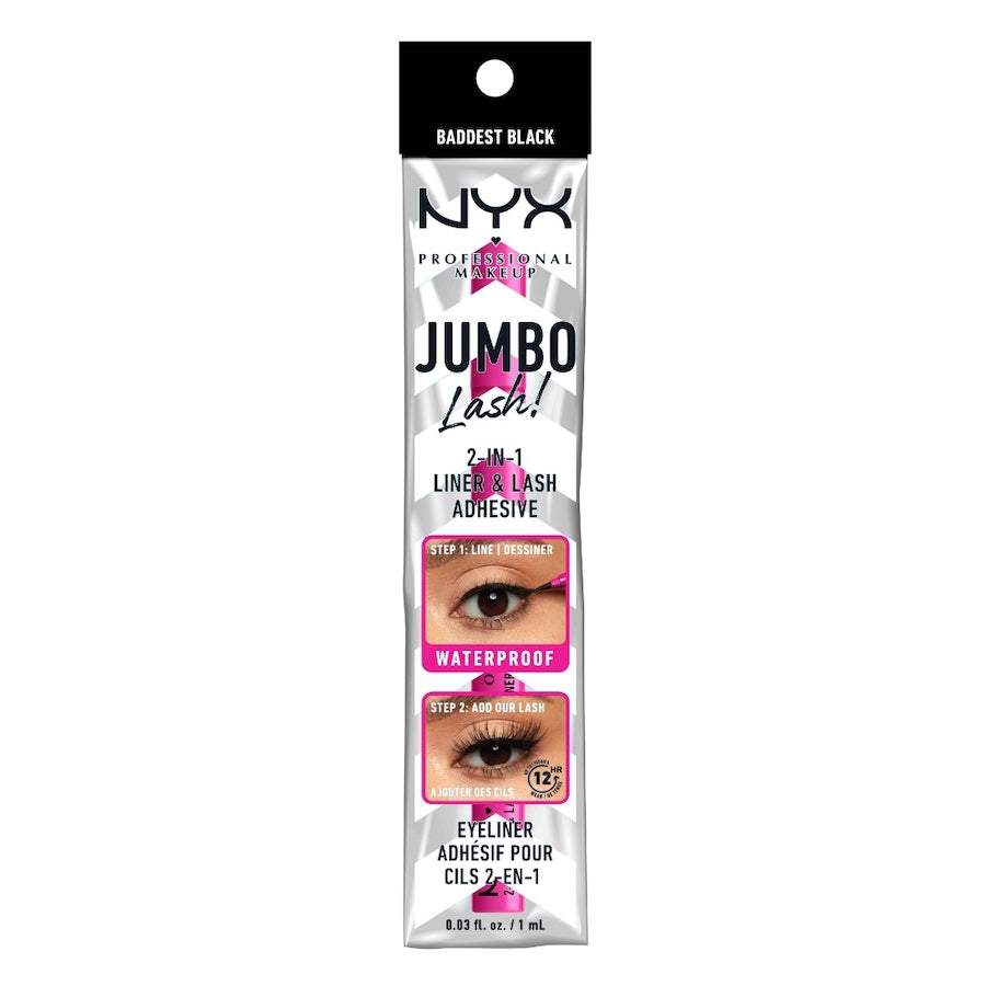 NYX Professional Makeup Jumbo Lash! 2-in-1 Zelfklevende Eyeliner