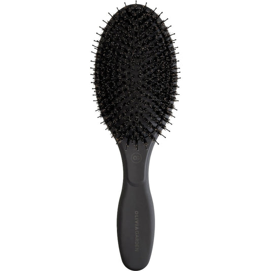 Expert Care Oval Boar & Nylon Bristles Black