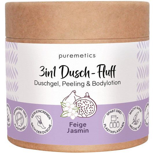 puremetics zoutpeeling vijgen jasmijn No15 3-in-1 douchegel