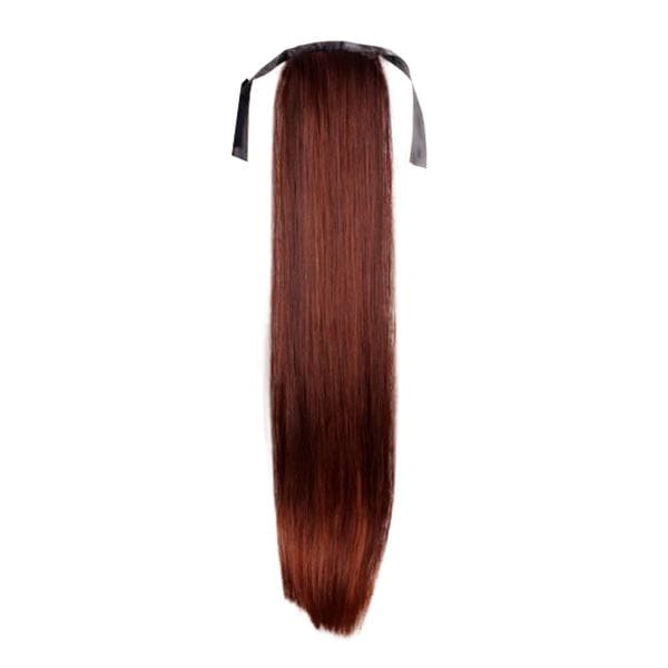 Fashiongirl Clip In Ponytail Hair Extension #33 Rood -Brown - Smooth