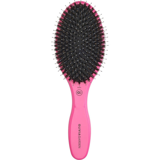 Expert Care Oval Boar & Nylon Bristles Pink