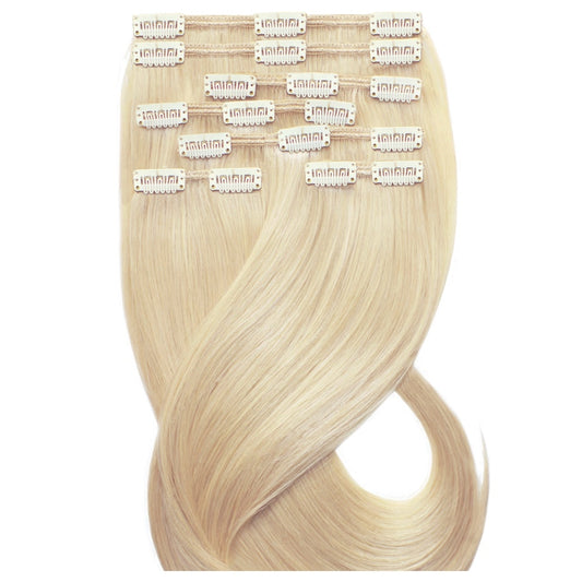 Desinas Clip In Extensions golden light blonde