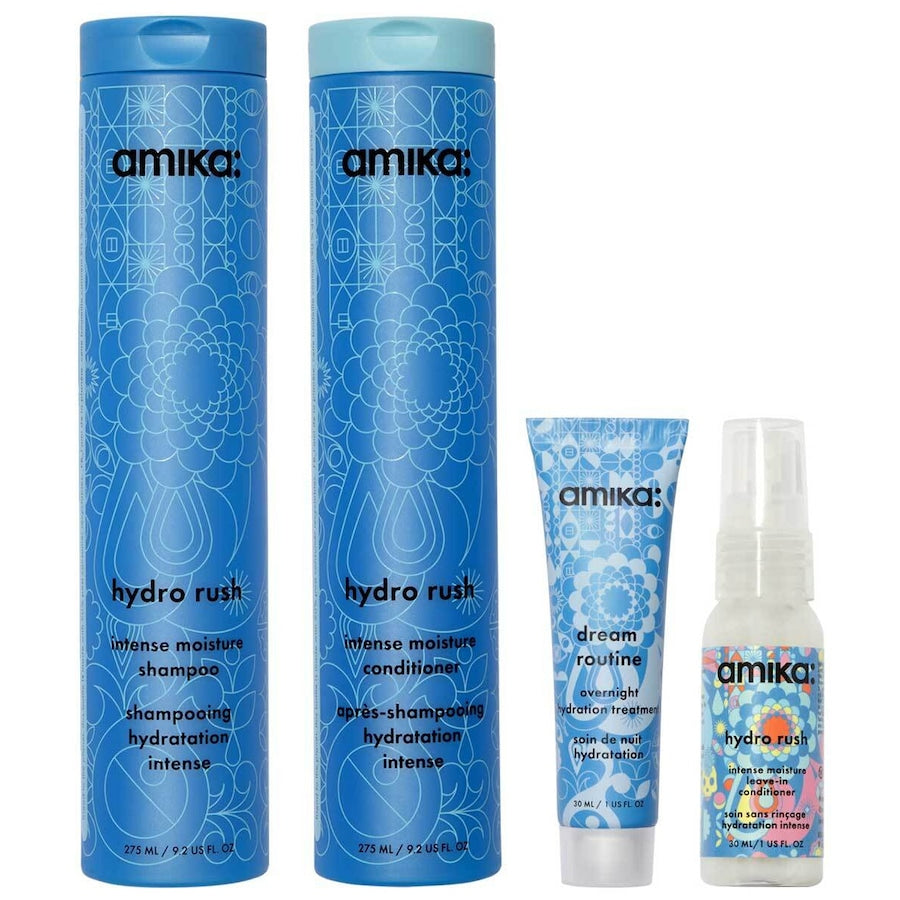 Amika hydration happy hour wash + care set