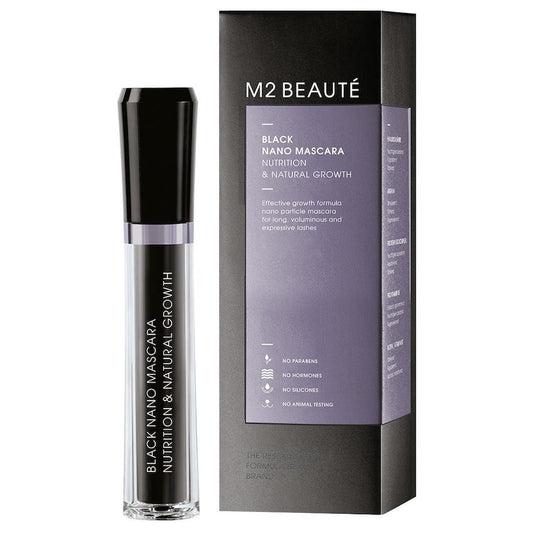 M2 Beauté Black Nano Mascara Nutrition & Natural Growth