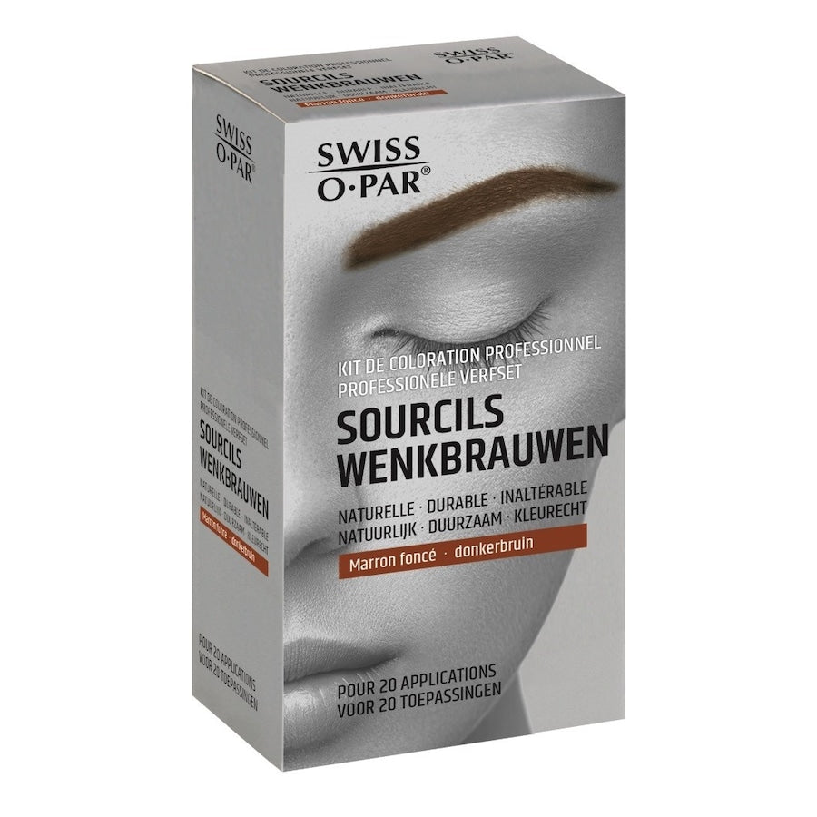 Swiss O-Par Professionele Verfset Wenkbrauwen Bruin