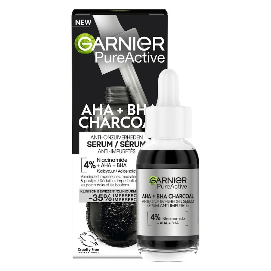 Garnier PureActive AHA + BHA Charcoal Anti-Onzuiverheden Serum